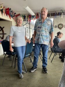 Renate Klahr-Butter and 2022 Commodore, Jerry McNulty